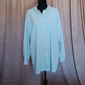 Collibar Hooded Sun Shirt Aqua XL UPF 50